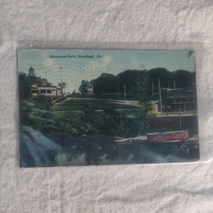 Riverton Park Portland Maine come trovato condizione Oggetto da collezione souvenir