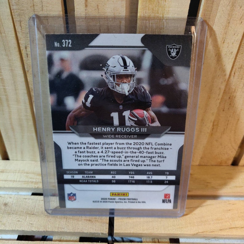 Henry Ruggs III RC Rookie 2020 Prizm Football Card Base Set Etsy
