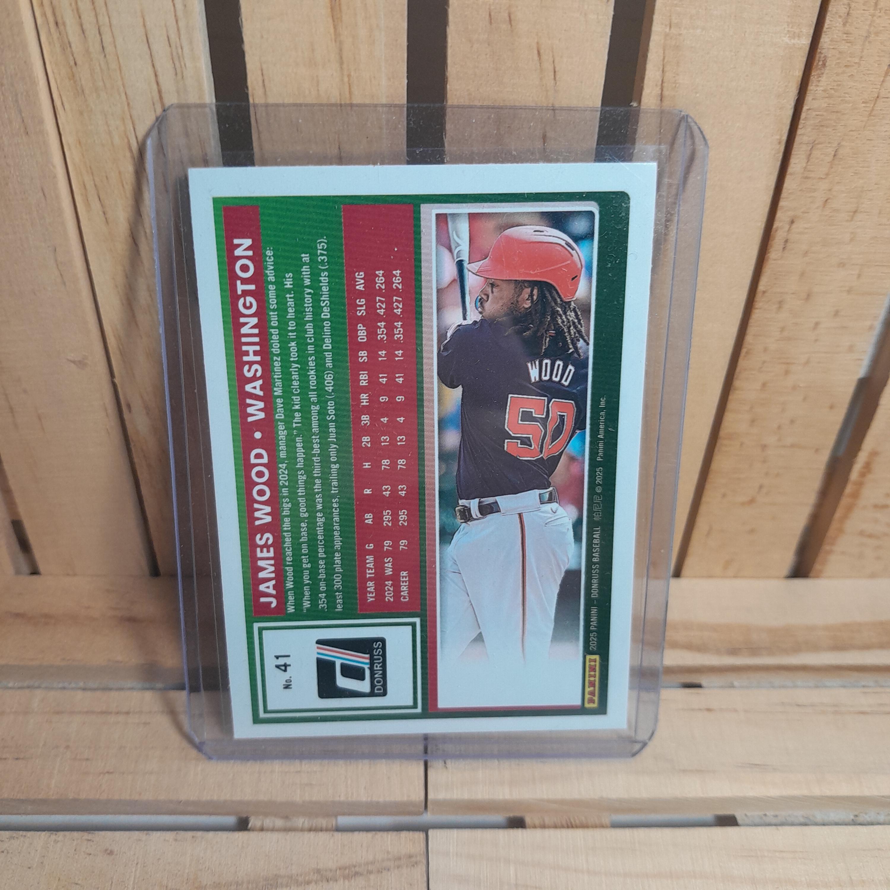 James Wood 2025 Donruss Baseball Card Base Set Washington 