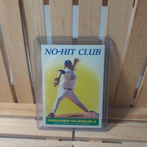 Fernando Valenzuela 1991 Score No Hit Club Sous-ensemble Carte de baseball Joueur vedette des Dodgers de Los Angeles