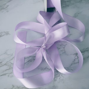 Lavender Satin Ribbon 7/8” wide 5 yards Single Faced Satin, Wedding, DYI, Hair Bows Crafts