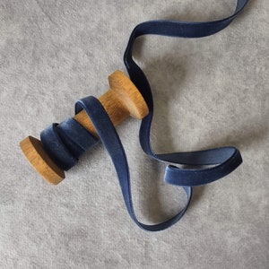 Navy Velvet Ribbon, Ribbon by the yard, 3/8&quot;  Swiss Velvet Ribbon Holiday, Wedding, Hair Bows