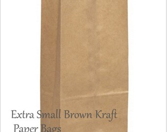 x small brown kraft