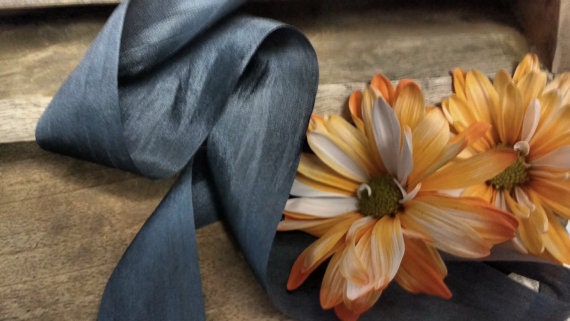 CHARCOAL Silk Ribbon , Rustic Wedding, Romantic, Beautiful BTY - Etsy