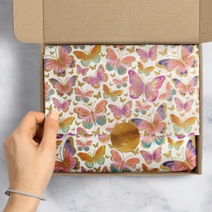 Gift Tissue 20&quot; x 30&quot;, Beautiful Butterflies