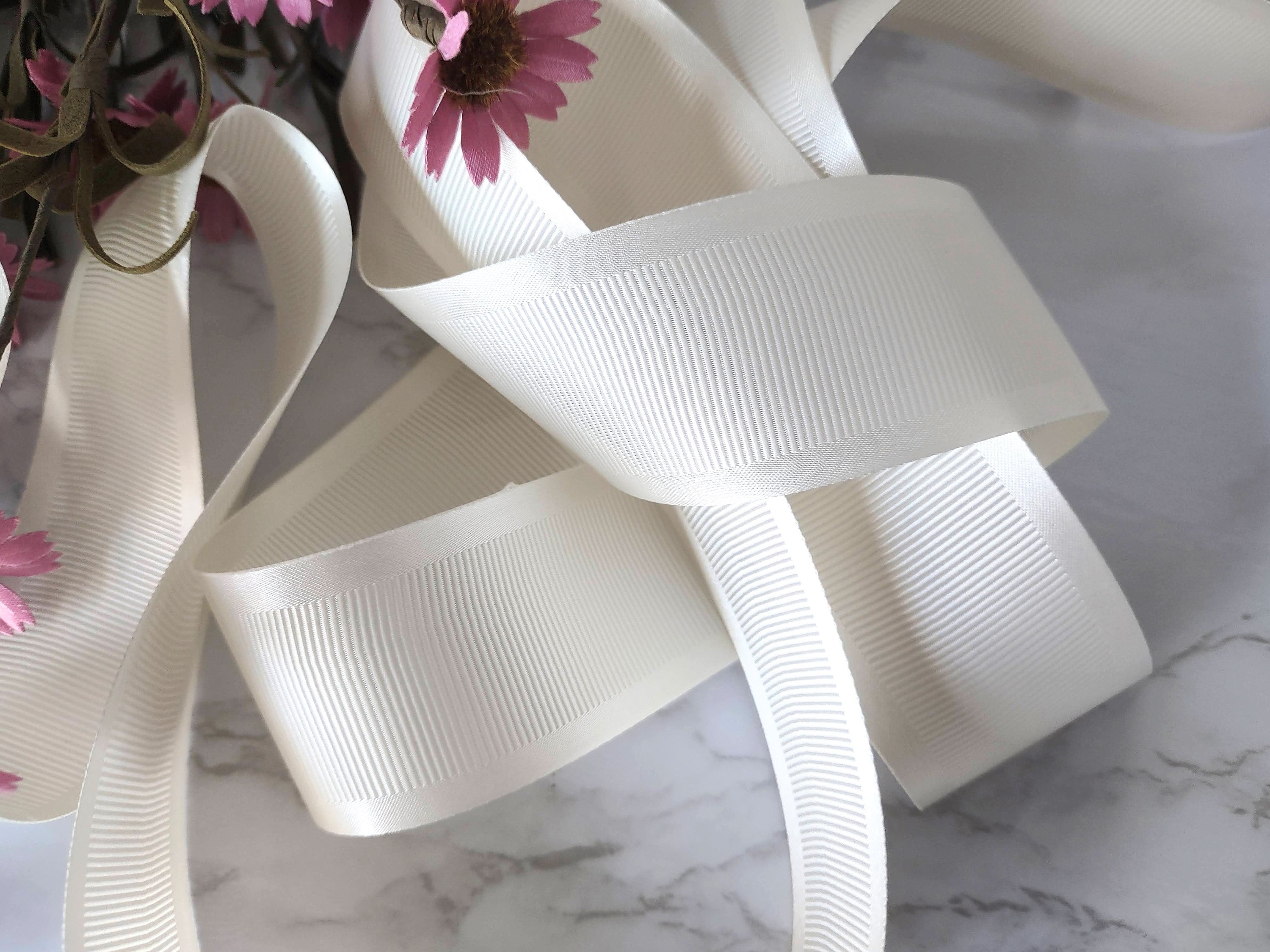 Grosgrain Ribbon, 5yards, SATIN GROSGRAIN Antique White 1.5 Wide - Etsy