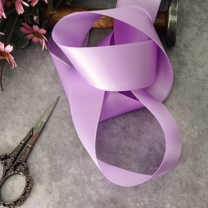 Lavender  Double Faced Satin Ribbon 1.5” wide BY THE YARD, Wedding Cards, Gifts