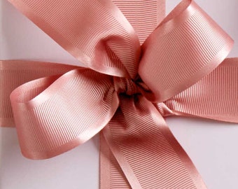 Grosgrain Ribbon, 5yards, SATIN GROSGRAIN Pink Blush 1.5 wide