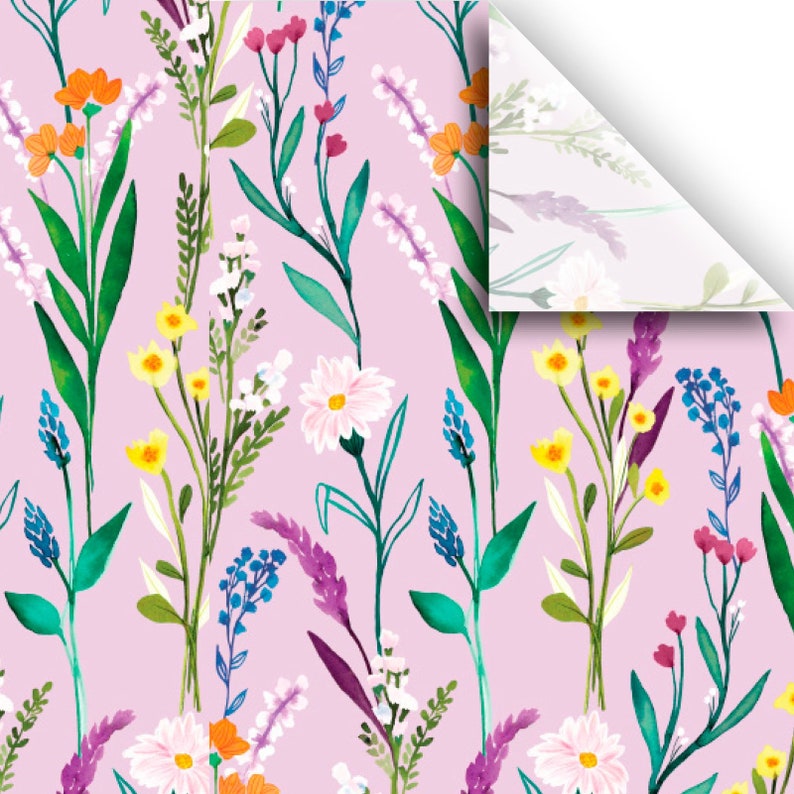 Floral Design Gift Tissue Paper 20 X 30 Secret Etsy