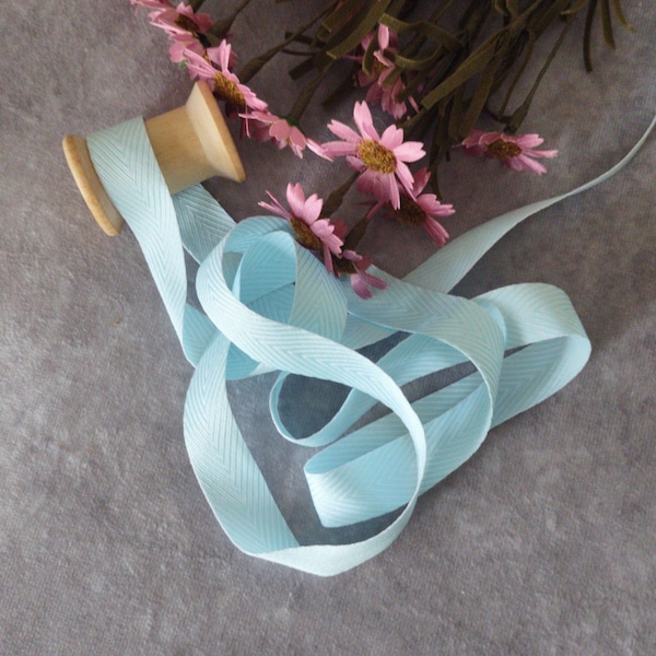 Blue Chevron Ribbon Etsy