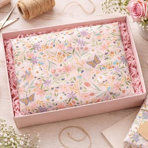 10 ct  Delicate Floral Tissue Paper Gift Tissue Paper 20" x 30",gift wrapping craft supply retail store packaging