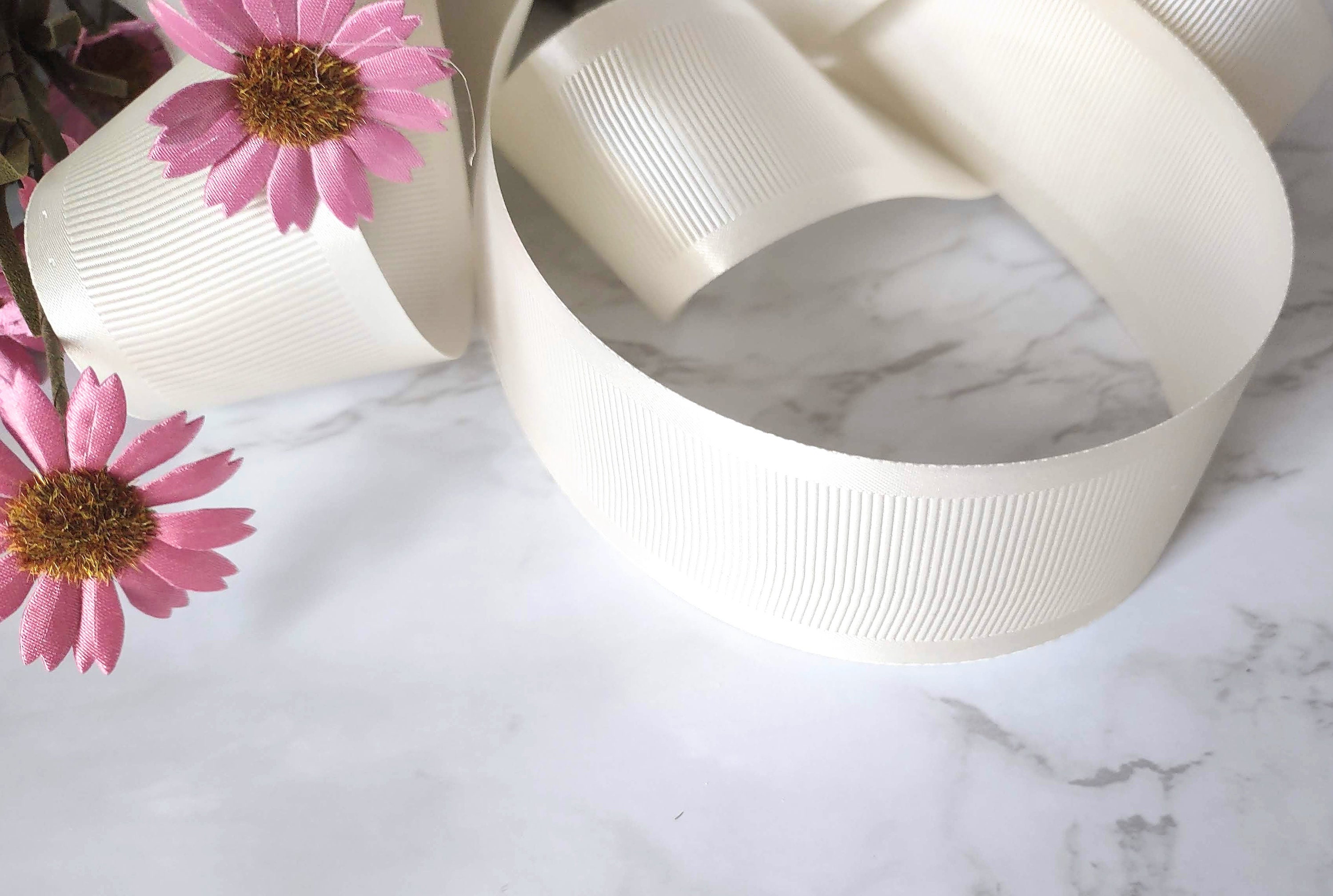 Grosgrain Ribbon, 5yards, SATIN GROSGRAIN Antique White 1.5 Wide - Etsy