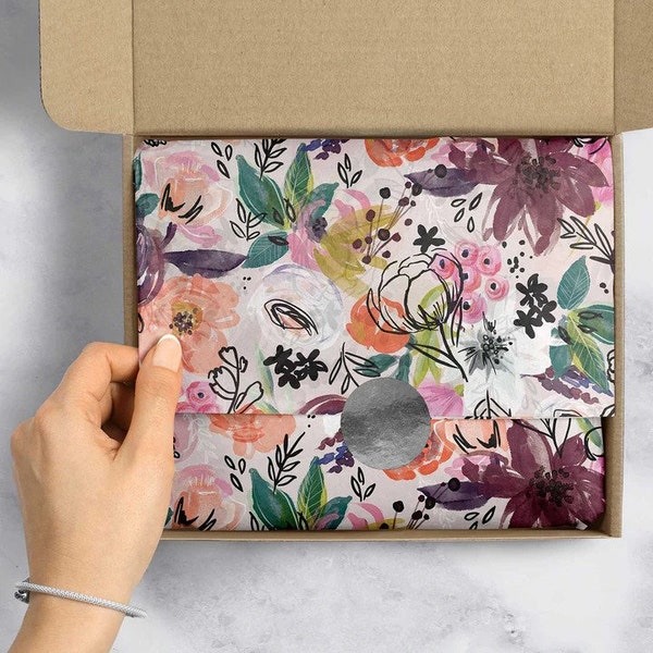 Twig & Twine 20" x 30" Floral Gift Tissue Paper ,gift present wrapping craft supply retail store packaging