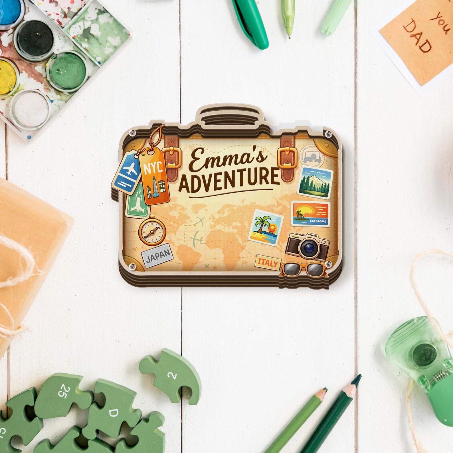 Personalized Suitcase Piggy Bank, Adventure Fund, Custom Name - Etsy