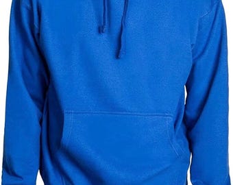 Men's Heavyweight Pullover Hoodie, Royal Blue,unisex premium Fleece Hoodie sweatshirt design custom print hoodies