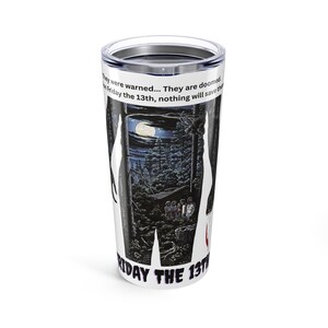 Horror Vibes  Tumbler | 20oz Horror Travel Mug, Halloween Gift, Movie Fan Merchandise, Scary Drinkware, Spooky Travel Cup