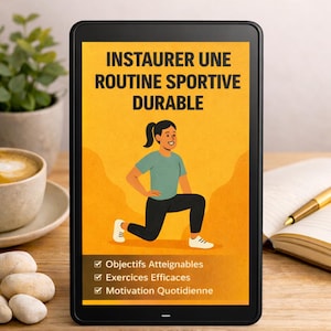 Routine Sportive – Ebook PDF 23 pages – Remise en Forme Débutant Motivation Perte de Poids Habitudes Saines Durables sans Salle de Sport