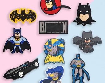 10 Pcs Hero Shoe Charms | Comic Hero Inspired Charms for Clogs & Sandals, Bracelet | Great Gift for Kids Adults | Birthday or Party Favor