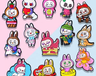 14 Pcs Cute Bunny Friends Shoe Charms Set | Funny Cartoon Rabbit Charms for Shoe & Sandals | Kawaii Gifts for Kids, Teens , Collectors