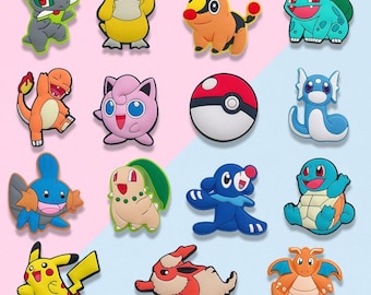 15 Pcs Cute Creature Shoe Charms Set | Cartoon Elemental Animal Charms for Clog & Sandals | Gift for Kids, Teens , Collectors