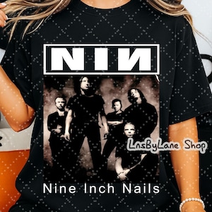 Nine Inch Nails 90s Band Shirt Nine Inch Nails 90s Band Shirt Vintage Gift For Men Women Funny Black Tee Nine Inch Nails Shirt Tee