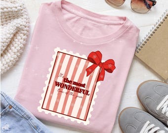 Timbre de Noël PNG, motif de t-shirt des Fêtes (téléchargement numérique)