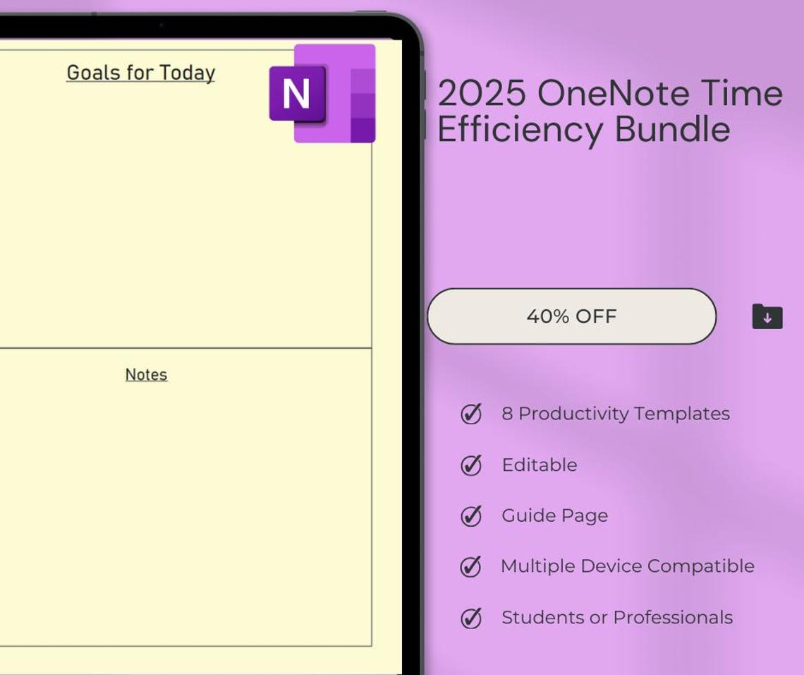 Microsoft OneNote 時間効率化バンドル - Etsy 日本