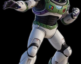 Buzz Lightyear PNG, Digital Download, Transparent Toy Story PNG File, High-Quality Clipart for Crafts, Merch, and Design Projects
