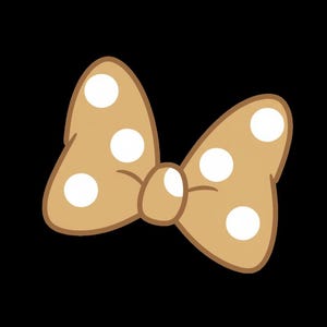 Prickig hårspänne med rosett, klassisk beige och vit prickig accessoar, Mimmi Pigg-inspirerad rosett för flickor och kvinnor, söt huvudbonadspresent