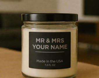 The Black Tie Wedding Candle