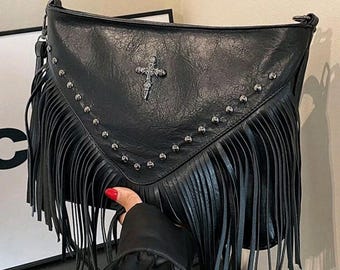 Borsa a tracolla da donna in similpelle alla moda con tracolla staccabile