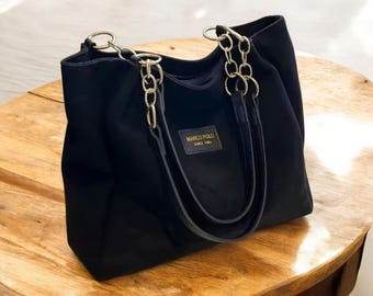 Borsa a tracolla morbida ed elegante nera
