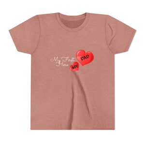 Herzliches Jugend-T-Shirt für Papa, Geschenk zum Vatertag, süßes Kinder-Shirt, Familienliebe-T-Shirt, Geburtstagsgeschenk für Sohn