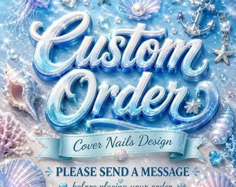 Custom Handmade Press-On Nails – Personalized Nail Set - Cover Nail Design
