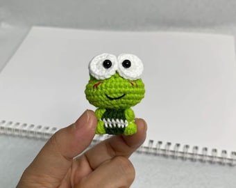 Crochet Frog, Handmade Frog, Handmade Amigurumi Frog, Crochet Frog Keychain Gift for Friend, Birthday Gift