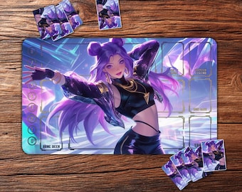 Riftbound Playmat: Dynamic Kai'Sa – 24"x14" Custom TCG Mat for Trading Card Games
