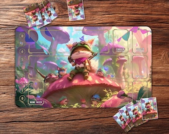 Riftbound Playmat: Teemo’s Goggled Team – 24"x14" Custom TCG Mat for Card Games