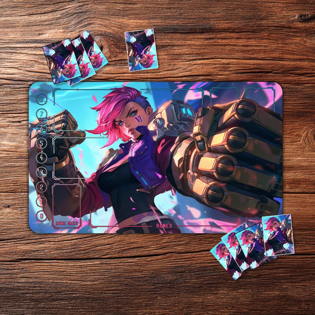 Riftbound Playmat: Vi’s Mecha-arm Battle – 24