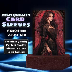 Premium-MTG-Kartenhüllen, Gothic Vampirlady-Kartenhüllen - Schütze deine Karten mit überragender Haltbarkeit