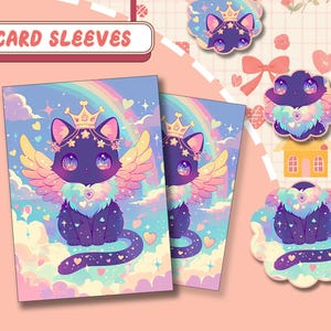 Sweet Cat Fantasy, Premium MTG Sleeves, TCG Card Sleeves – Protect Your Cards with Superior Durability