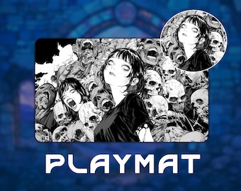 TCG Playmat: Gaze into Madness Custom TCG Playmat – 24"×14" (350×600mm) for Trading Card Games