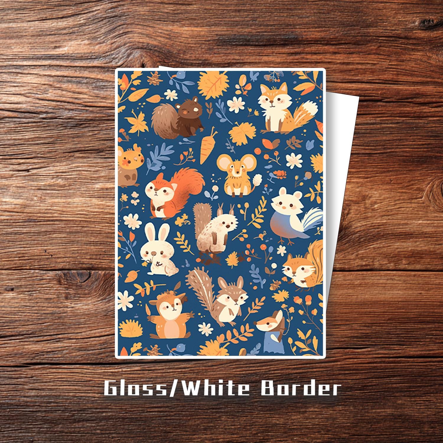 Premium MTG Sleeves, Autumn Forest Animal Pattern, TCG Card Sleeves   Protect Your Cards With Superior Durability - Etsy