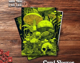 Premium MTG Sleeves, Dark Fantasy Mushroom Art, TCG Card Sleeves – Protect Your Cards with Superior Durability