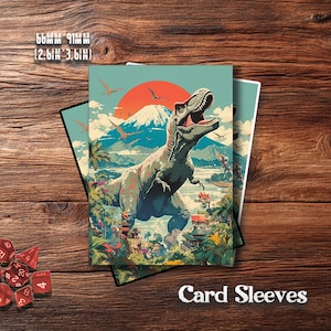 happy little dinosaurs card sleeves Happy Little Dinosaurs: Hazards Ahead Card Sleeves – TeeTurtle main image 0