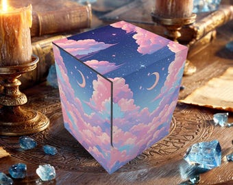 TCG Deck Box: Starry Night Bliss – MTG Commander Storage for Magic Cards
