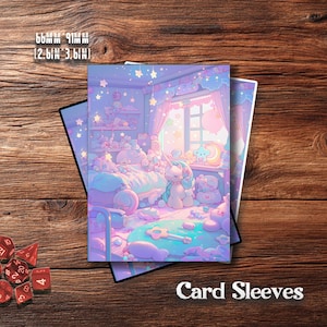 Premium MTG Sleeves, Unicorn's Sweet Room MTG Sleeves: TCG Card Protection (66x91mm)