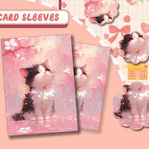 Spring Cat Moment, Premium MTG Sleeves, TCG Card Sleeves – Protect Your Cards with Superior Durability