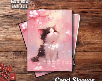 Premium MTG Sleeves, Spring Cat Moment,  TCG Card Sleeves – Protect Your Cards with Superior Durability