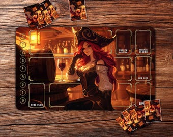 Riftbound Playmat: Miss Fortune – 24"x14" Custom TCG Mat for Card Games