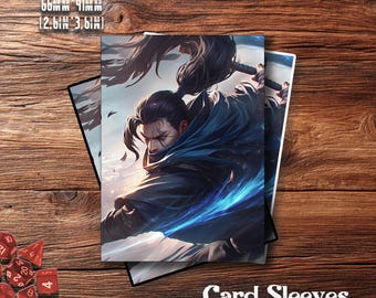 Riftbound Sleeves, Yasuo Ronin Wind, TCG Card Sleeves  Protect Your Cards  with Superior Durability